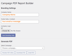 advanced subscriber intelligence - Campaign PDF Builder
