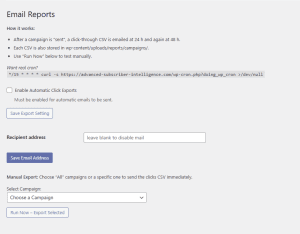 Advanced Subscriber Intelligence - Email Reports