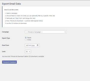 Advanced Subscriber Intelligence - Export Data
